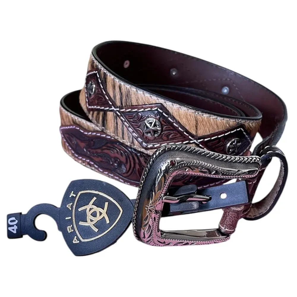 Ariat Genuine Leather & Cowhide Western Belt Size 40 (New with Tag)